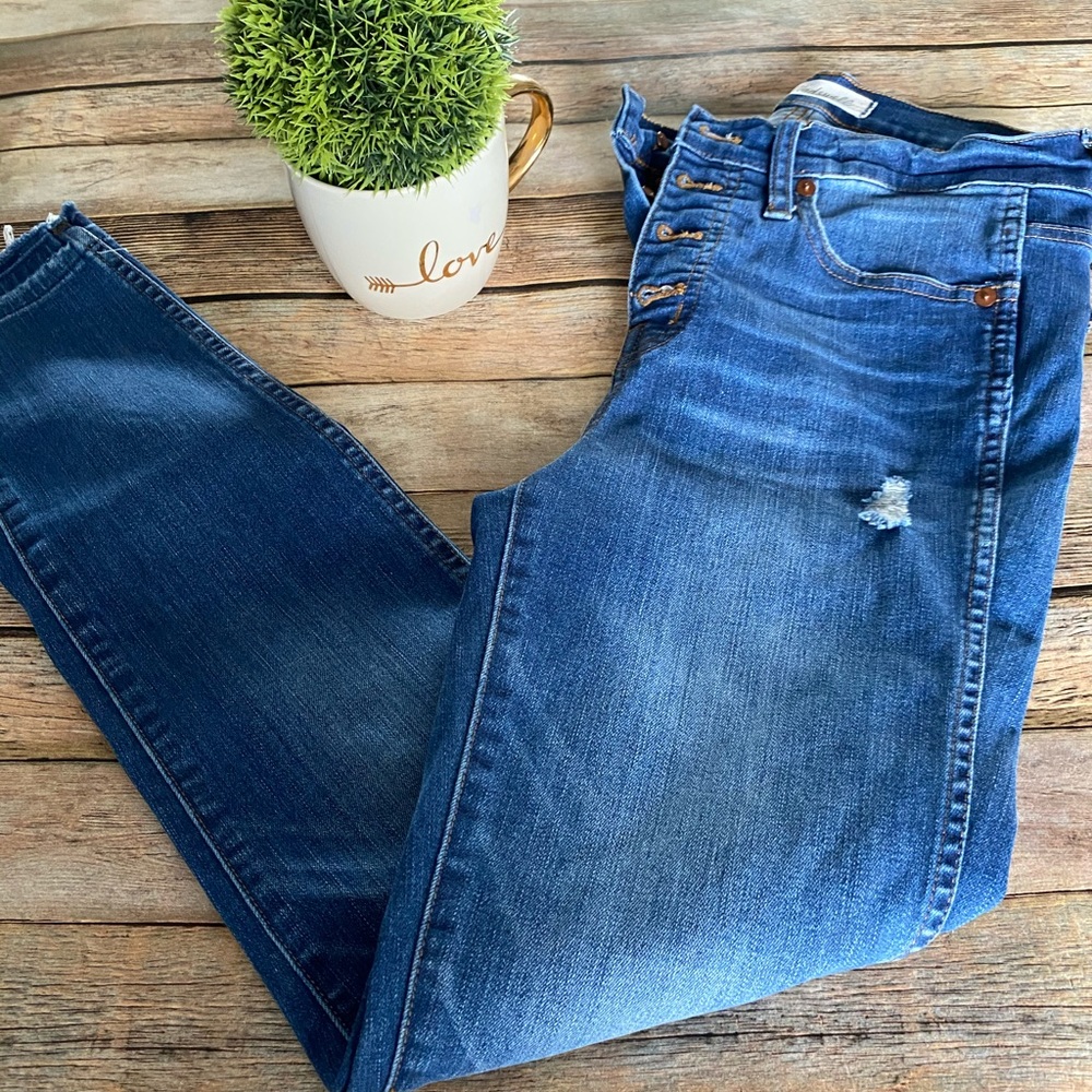 Madewell 10" High Rise Skinny Jeans Size 26